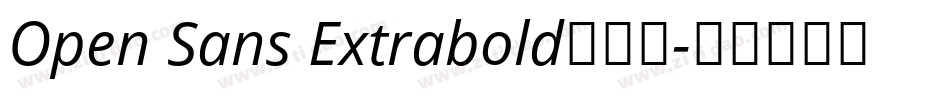 Open Sans Extrabold转换器字体转换